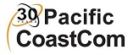 30-year anniversary logo of Pacific Coast Communications in British Columbia