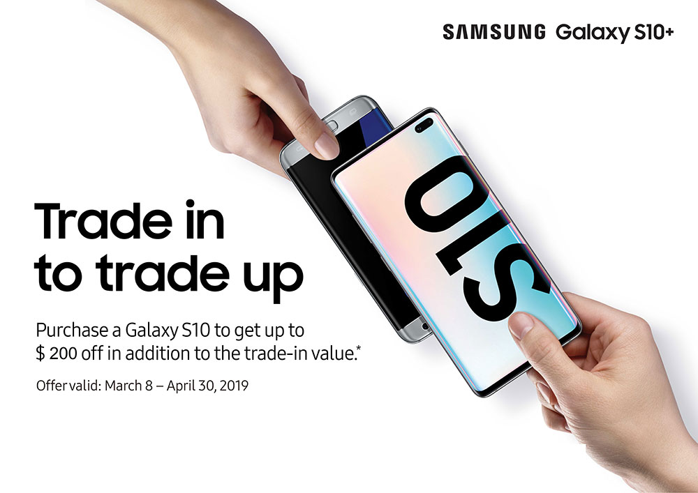 The image of Samsung Galaxy S10+mobile at Burnaby, BC