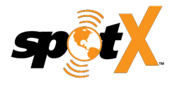 The logo of Spot x satellite messenger  